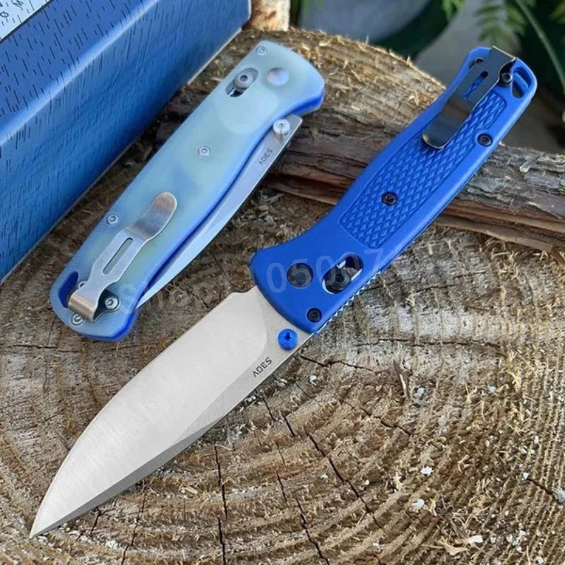 535 Bugout 15080 Knives Hunt Crooked River 4.00\ S30V Clip Point Blade Gray G10 Handle Outdoor Hiking Hunting Knife Gift for Men
