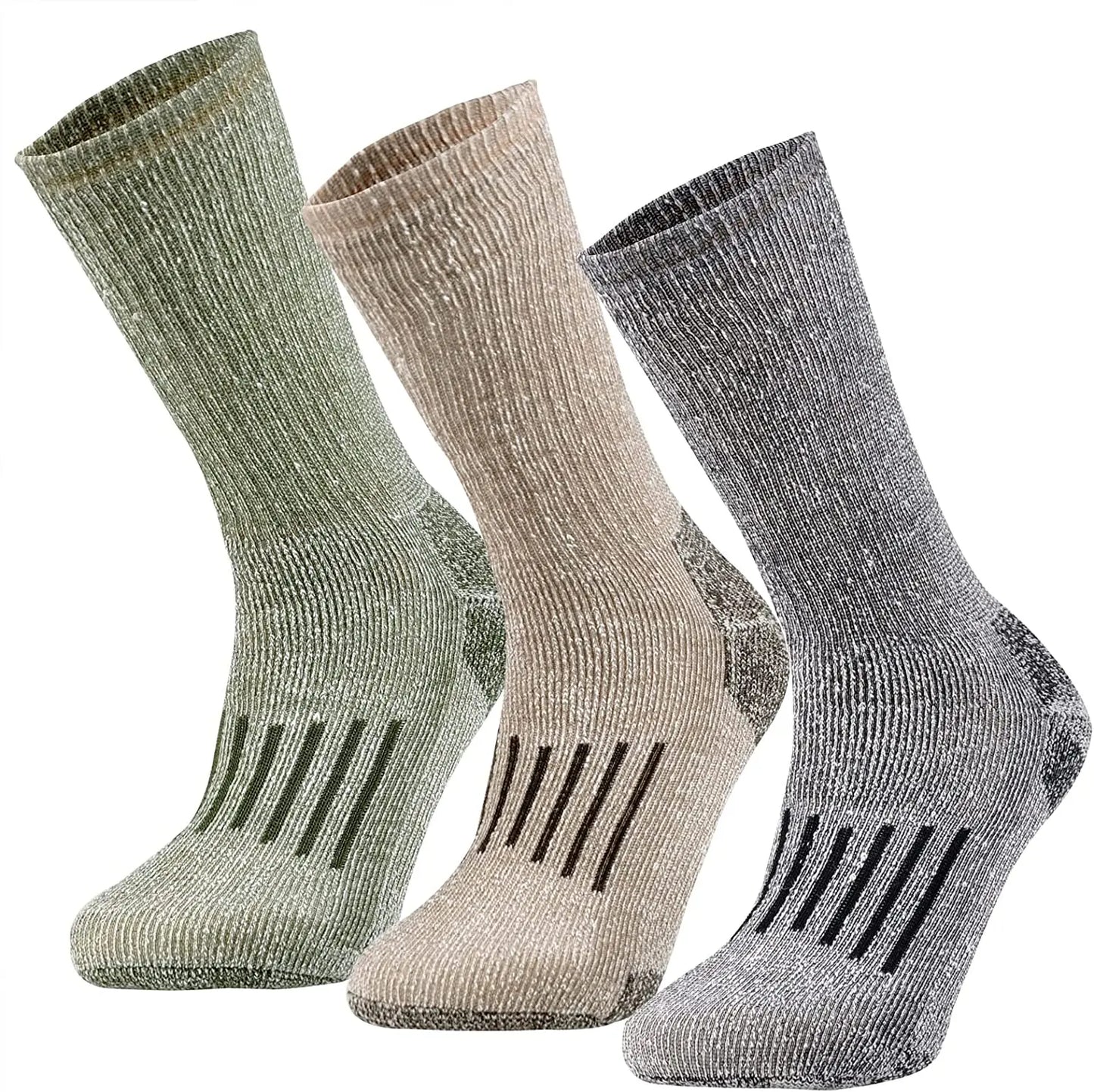 Unisex 80% Merino Wool Socks Hiking Thicken Warm Winter Sock Crew Compression Socks Moisture Wicking Soft Camping Cycling Socks