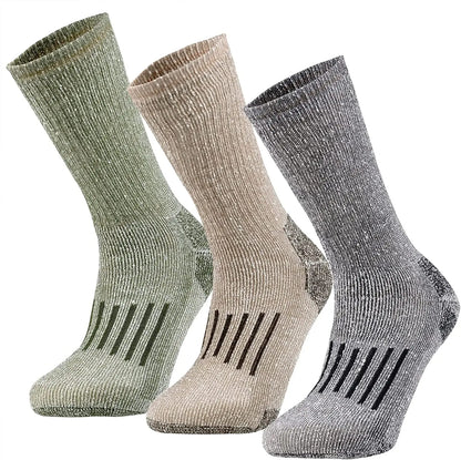 Unisex 80% Merino Wool Socks Hiking Thicken Warm Winter Sock Crew Compression Socks Moisture Wicking Soft Camping Cycling Socks