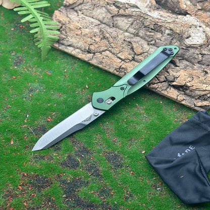 BM 940 Folding Knife Aluminum Alloy Handle Outdoor Camping Cutting Tool EDC Hiking Fishing Knife Gift for Men