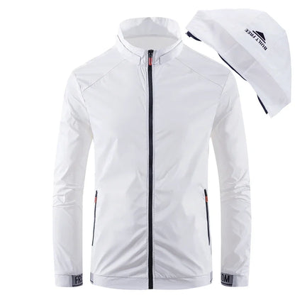 Hiking Skin Jacket Outerwear Coat Camping Rain Jackets Waterproof Sun Protection Fishing Hunting Clothes Quick Dry Sunscreen
