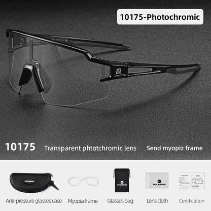 ROCKBROS Photochromic Polarized Bicycle Sunglasses UV400 Sunscreen Fishing Camping Hiking Riding Men Women Eyeglasses Eyewear