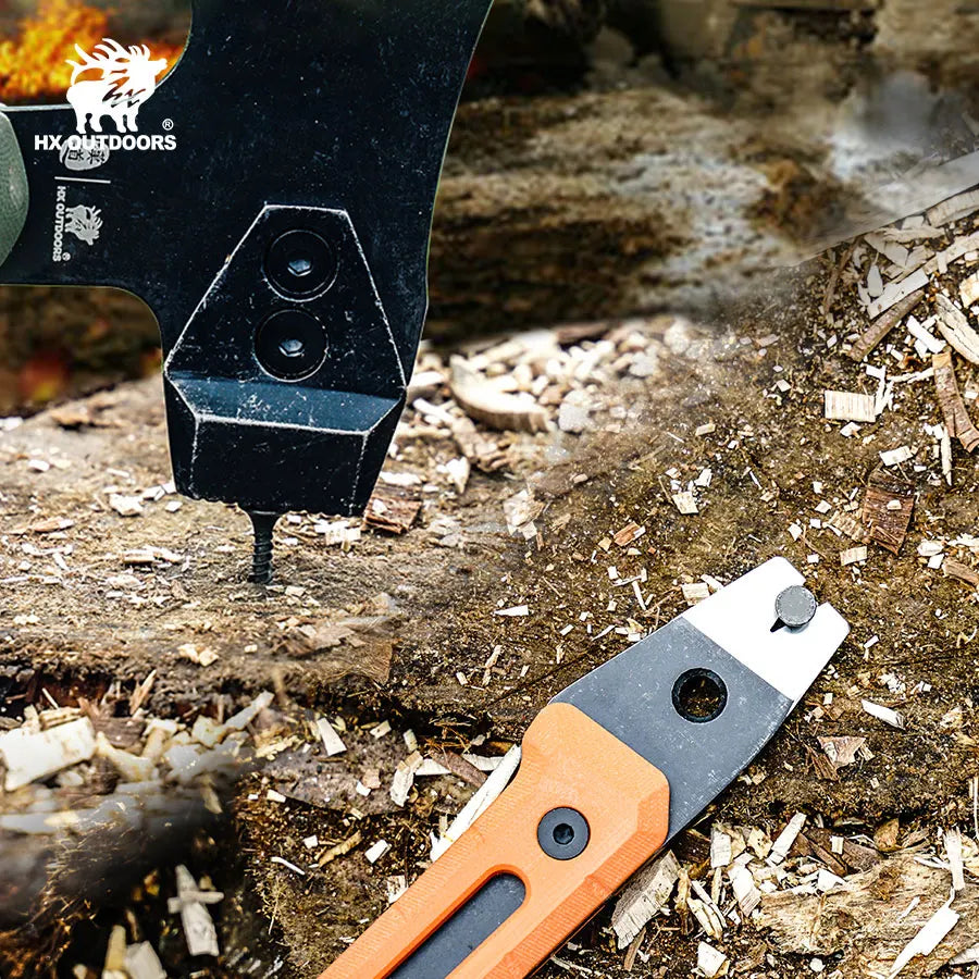 HX Outdoors New Tactical Axe ,multi-purpose Cool Camping Axe ,Fire Rescue Jungle Adventure Axe,Self-defense Tool Dropshipping