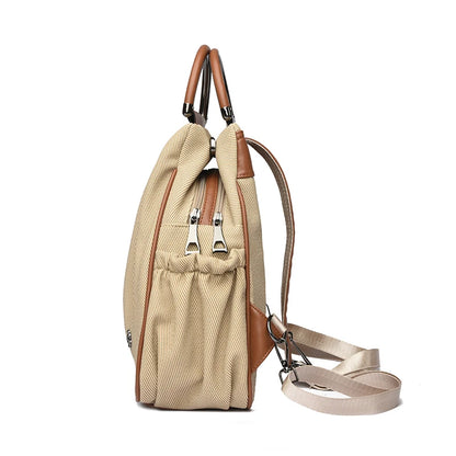 Women Large Capacity Nylon Lightweight Travel Bag Teenager Girls Backpack Anti-Theft Design for Hiking Commuting School Backbag