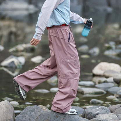 CHRLCK Men's Hiking Cargo Pants Waterproof Outdoor Quick Dry Lightweight Ripstop Women Camping Fishing Climbing Hunting Trousers
