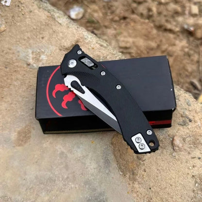 MSI Portable Foldable Knife Durable 8Cr13Mov Steel Blade Durable Outdoor Camping Hiking EDC Cutting Tasks Gift for Men