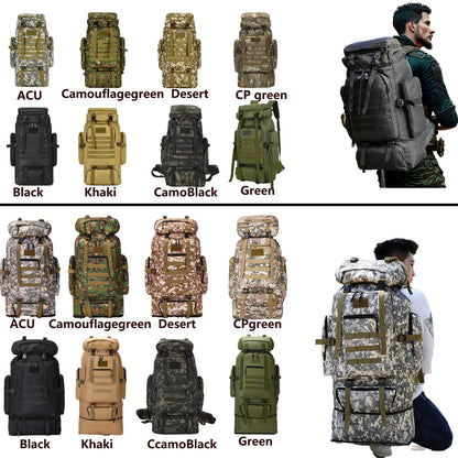 Mountaineering Bag Climb Bag Tactical Backpacks Large Backpack Outdoors Hiking Camping Travel Bags