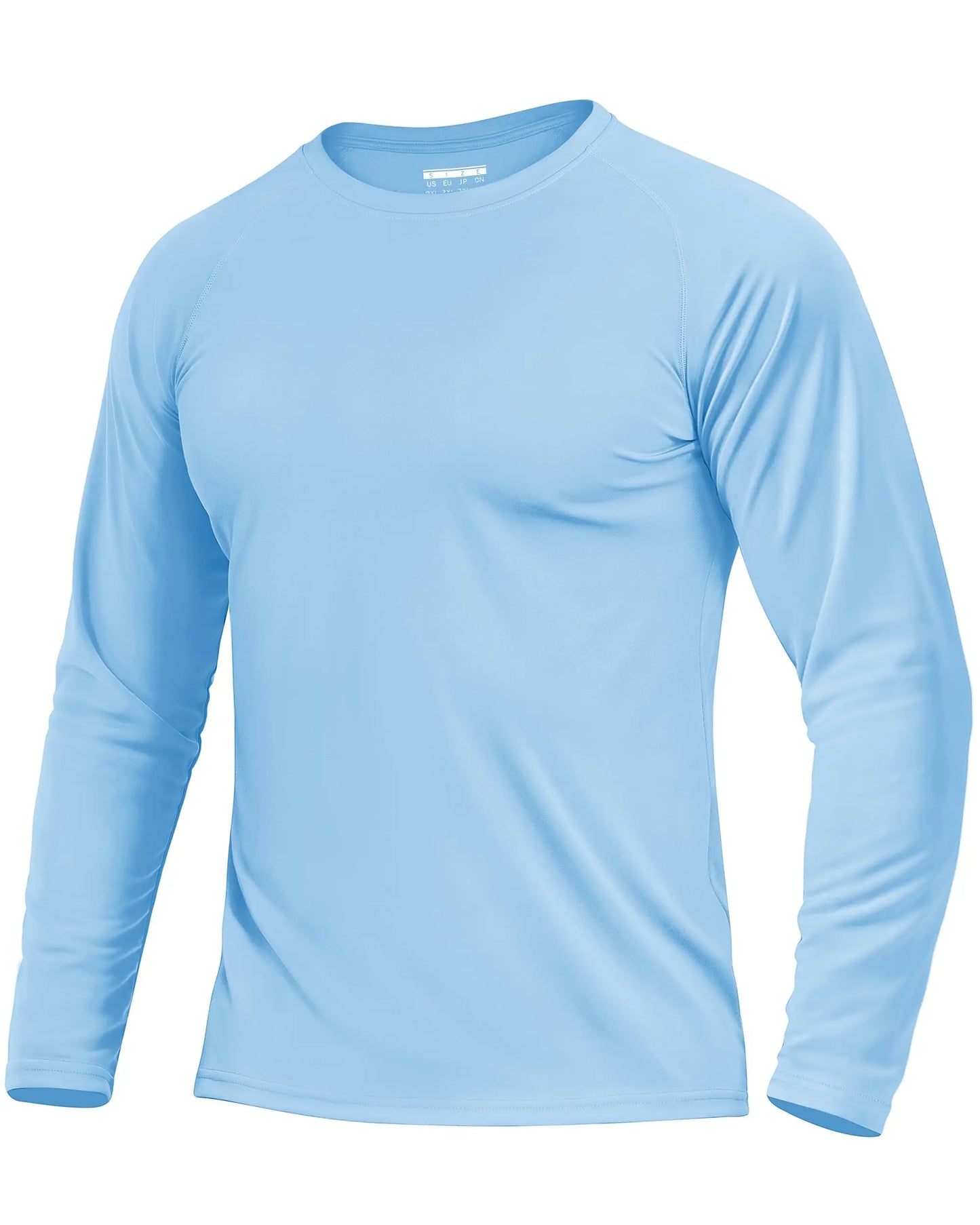 KEFITEVD Men's UPF 50+ Quick Dry Long Sleeve T-Shirts Men Sun Protection Outdoor Fishing Hiking T-Shirts UV Block Shirts Tops