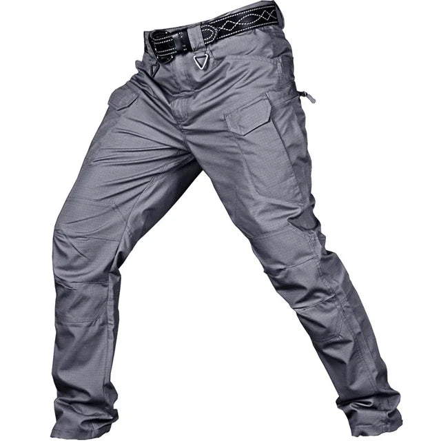 Men Multi-Pockets Cargo Pants Quick Dry Outdoors Sports Tactical Trousers Camouflage black Trousers for Travel Hiking climb