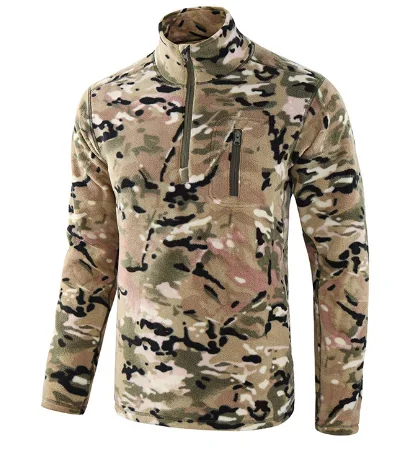 ESDY BRAND Fleece Tactical Jacket Men Thermal Outdoors Polartec Warm Coat Softshell Hiking Outerwear Jackets