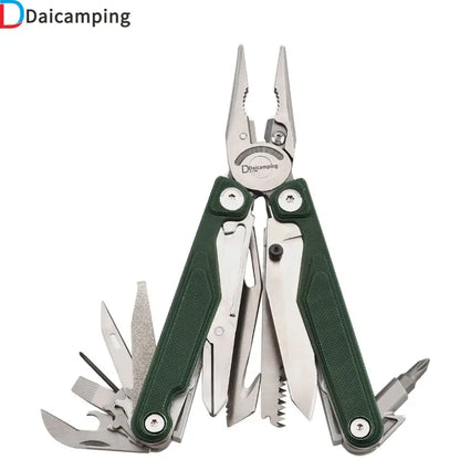 Daicamping DL7 Titanium Alloy Handle Outdoors Multi-tools Clamp Folding Knife EDC Combination Multi Tools Pliers Knives