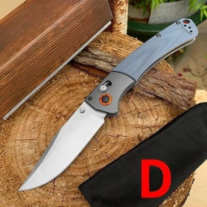 535 Bugout 15080 Knives Hunt Crooked River 4.00\ S30V Clip Point Blade Gray G10 Handle Outdoor Hiking Hunting Knife Gift for Men