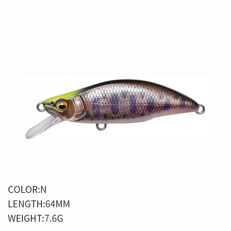 Fishing 64mm 7.6g Swimbaits Bass Big Fish Crankbaits Fishing Lure Sinking Wobblers for Pike Minnow Lure Fishing Tackle