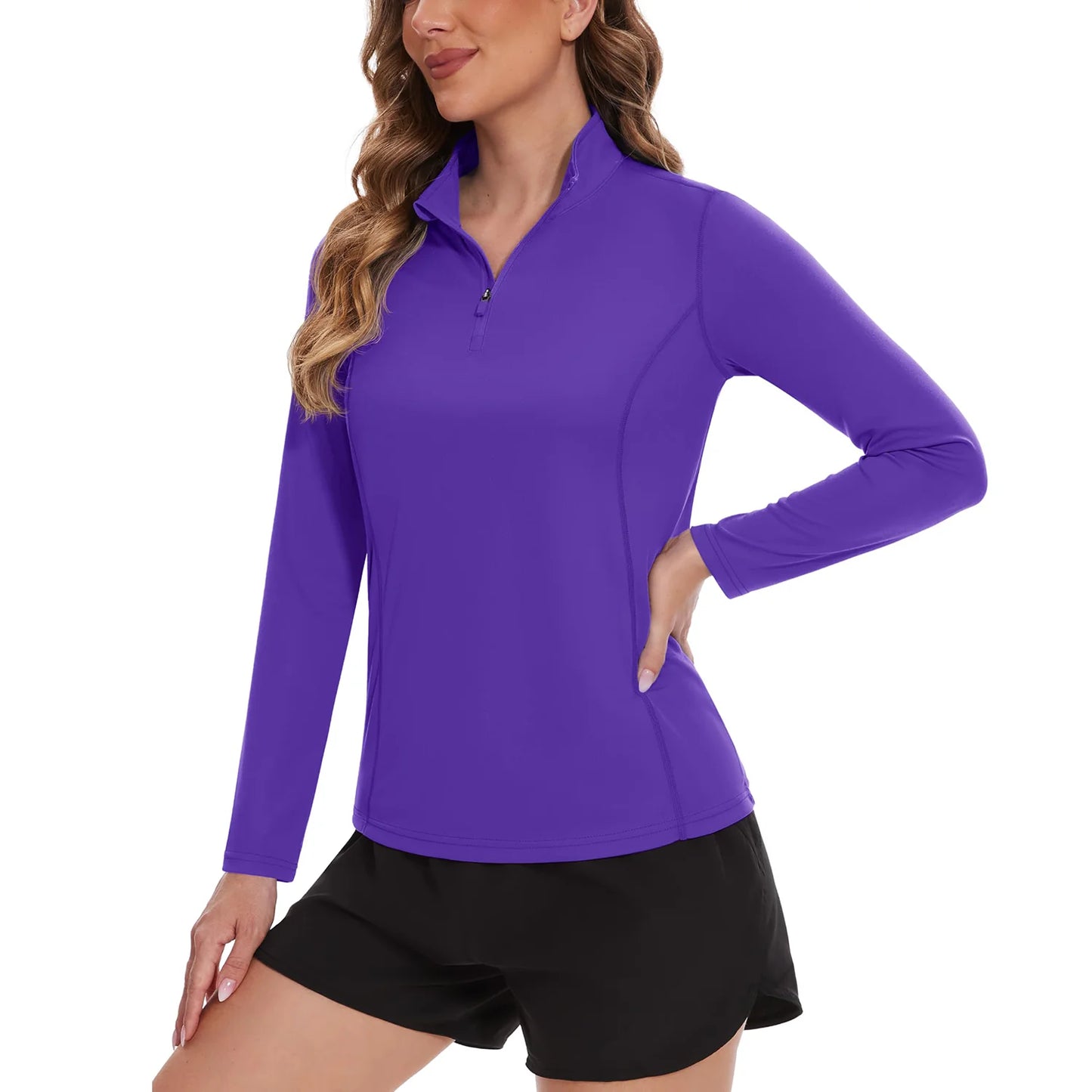TACVASEN UPF 50+ Quick Dry Long Sleeve T Shirts Womens Anti UV/Sun Protection Shirts Running Hiking Fishing T-Shirts Outdoor