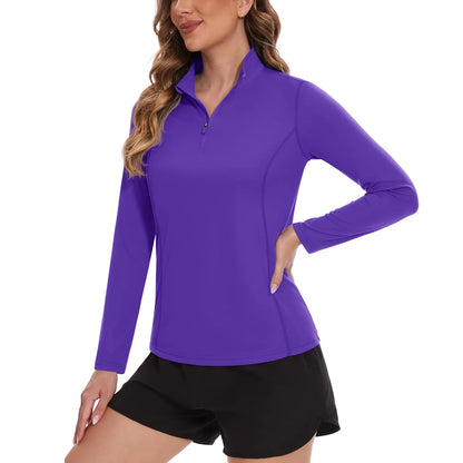 TACVASEN UPF 50+ Quick Dry Long Sleeve T Shirts Womens Anti UV/Sun Protection Shirts Running Hiking Fishing T-Shirts Outdoor