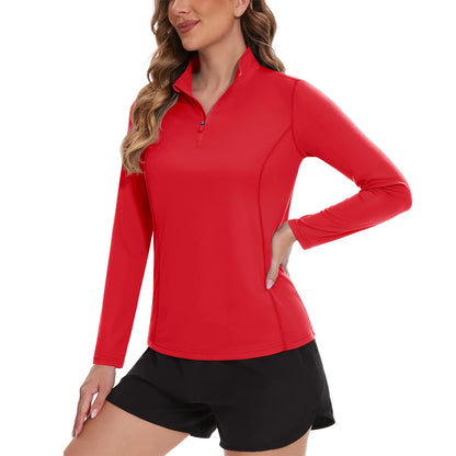 TACVASEN UPF 50+ Quick Dry Long Sleeve T Shirts Womens Anti UV/Sun Protection Shirts Running Hiking Fishing T-Shirts Outdoor