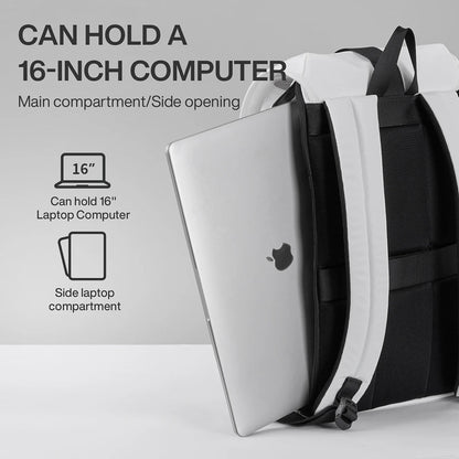 Mixi New 16'' Laptop Backpack Men Waterproof Lightweight Casual  Travel  School Bags Women Outdoors Rucksack 17 Inch White M5228
