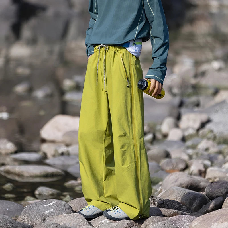 CHRLCK Hiking Pants Waterproof Men Women Outdoor Quick Dry Cargo Pants Lightweight Camping Fishing Climbing Hunting Trousers