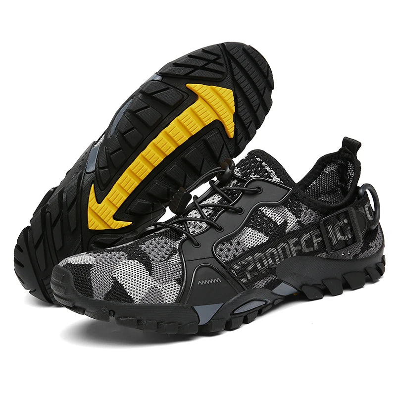 New Mesh Breathable Hiking Shoes Size 36-47 Mens Sneakers Outdoor Trail Trekking Mountain Climbing Sports Shoes for Male