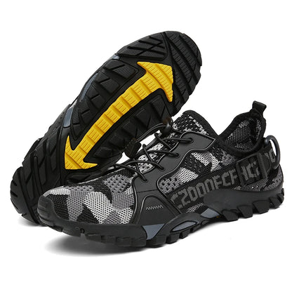 New Mesh Breathable Hiking Shoes Size 36-47 Mens Sneakers Outdoor Trail Trekking Mountain Climbing Sports Shoes for Male