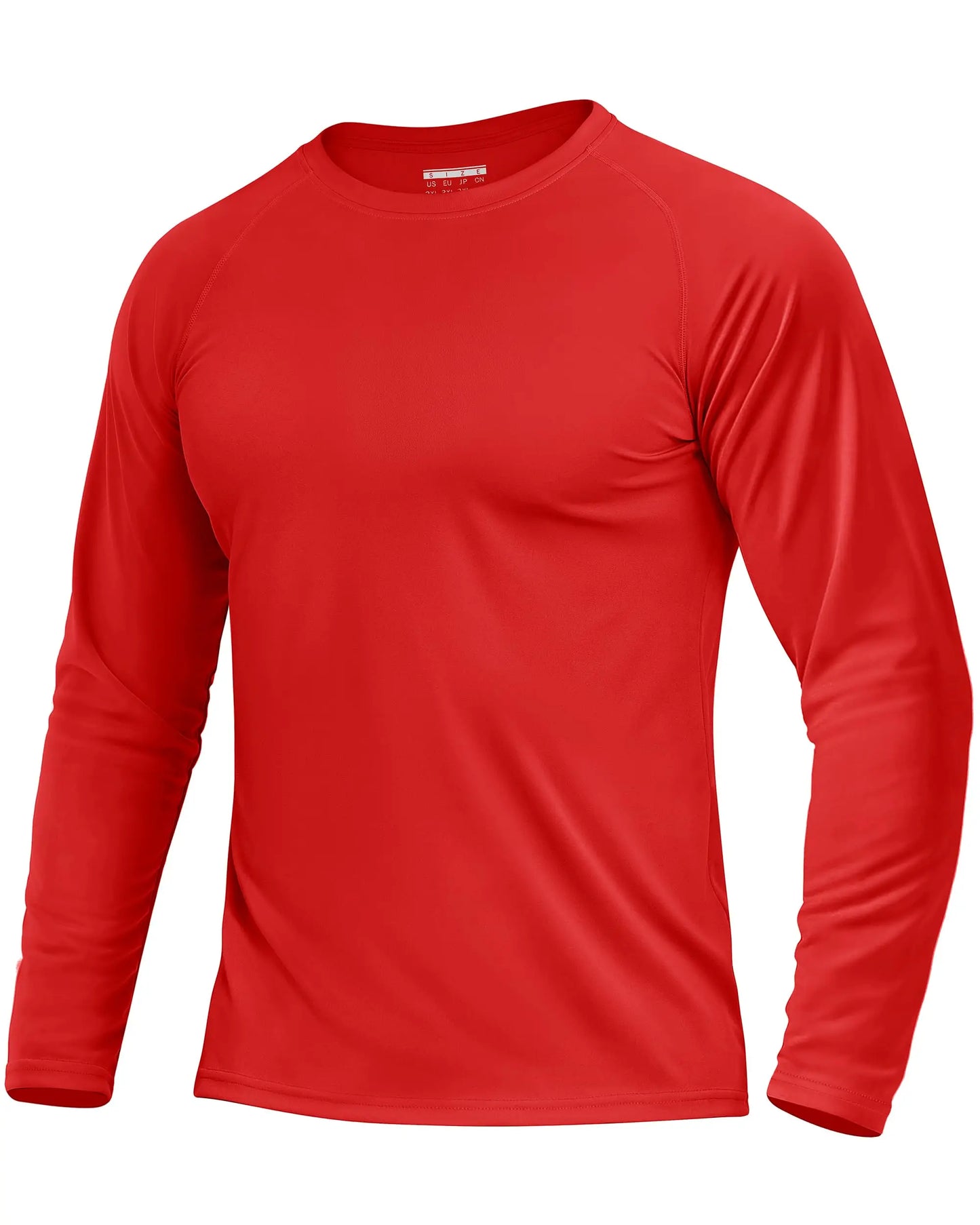 KEFITEVD Men's UPF 50+ Quick Dry Long Sleeve T-Shirts Men Sun Protection Outdoor Fishing Hiking T-Shirts UV Block Shirts Tops