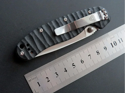 Eafengrow R2 Folding Knife With Sand Light Surface AUS-8 Blade G10 Handle Camping Outdoor Survival Pocket Knives for Outdoors