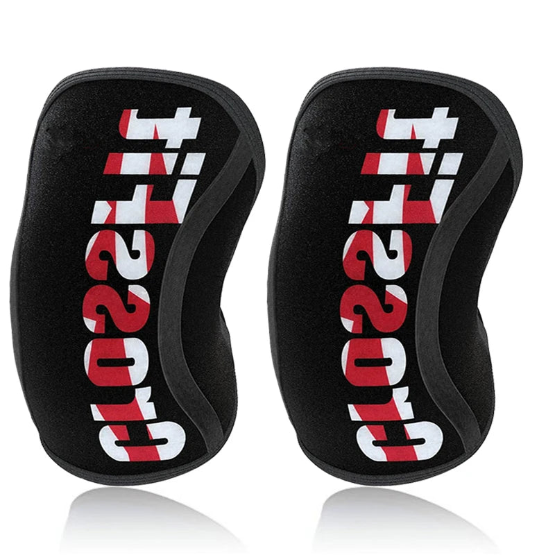 Crossfit Knee Pads Compression 7mm Neoprene Sports Knee Brace Squat Weightlifting Pressured Knee Sleeve Women Men Teens Custom