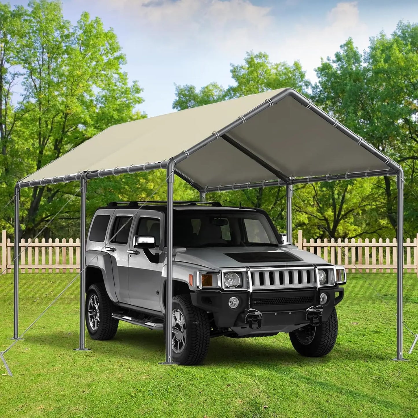 10x20ft Heavy Duty Carport Portable Garage Canopy Storage Shed All-Season UV Water Resistant Outdoor Party Tent, Customized