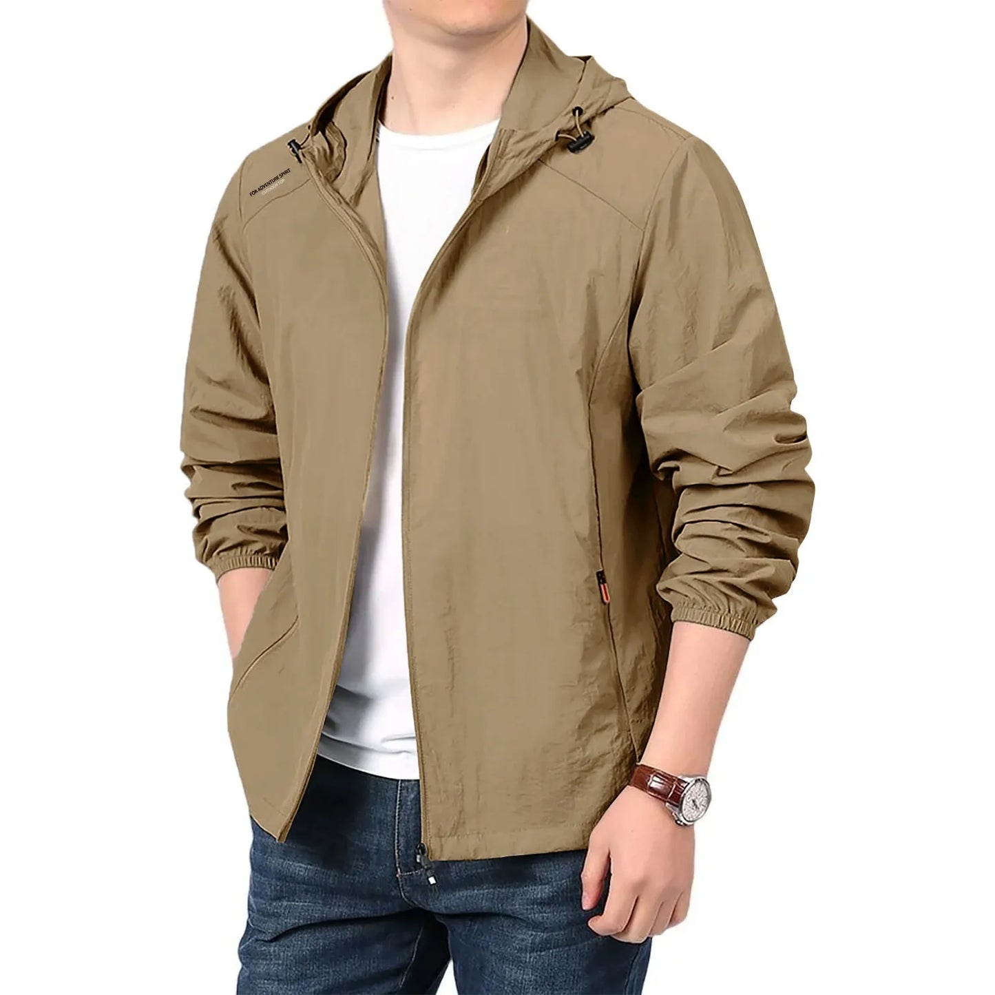 Hiking Quick Dry Lightweight Jacket Men Summer Camping Fishing Sun Protection Jacket Ultra Light Hooded Casual Outwear Skin Coat
