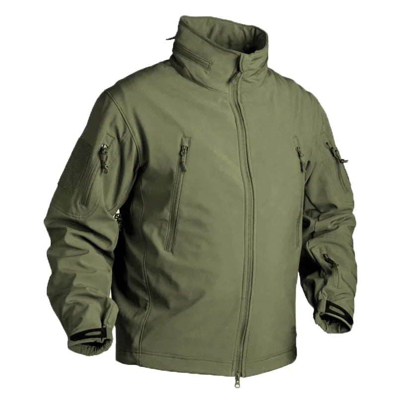 Outdoor Fleece Tactical Jackets Multicam Men Waterproof Hiking Working Outdoors Windbreaker Camping Jacket Combat Coat Hoodie