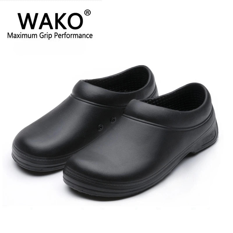 New Men's Chef Kitchen Working Slippers Non-slip Waterproof Oil-proof Shoes Rubber Rain boots for Men and Women Unisex Sandals