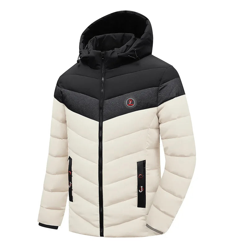 Men's Fashion Windbreaker Winter Parka Male Jacket Overcoat Autumn Coat Windproof Streetwear Casual Warm Hombre New Outdoors