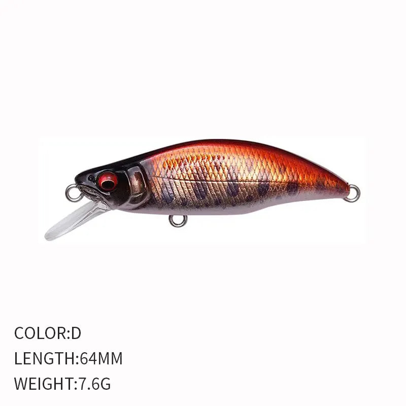 Fishing 64mm 7.6g Swimbaits Bass Big Fish Crankbaits Fishing Lure Sinking Wobblers for Pike Minnow Lure Fishing Tackle