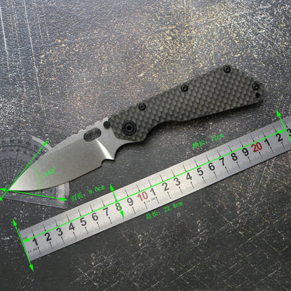 SMF# Folding Knife D2 Blade Titanium Handle Copper Washer Outdoors Hunting Fishing Hiking Utility  Kitchen Survival EDC Tools