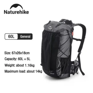 60L Waterproof Hiking Backpack