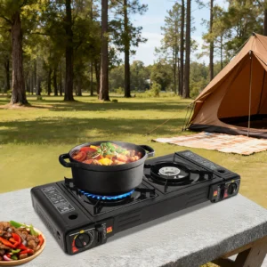 Portable 2-Burner Camping Stove